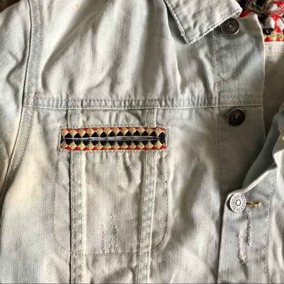 Berenice embroidered jean jacket, made in France, medium - Picture 4 of 9